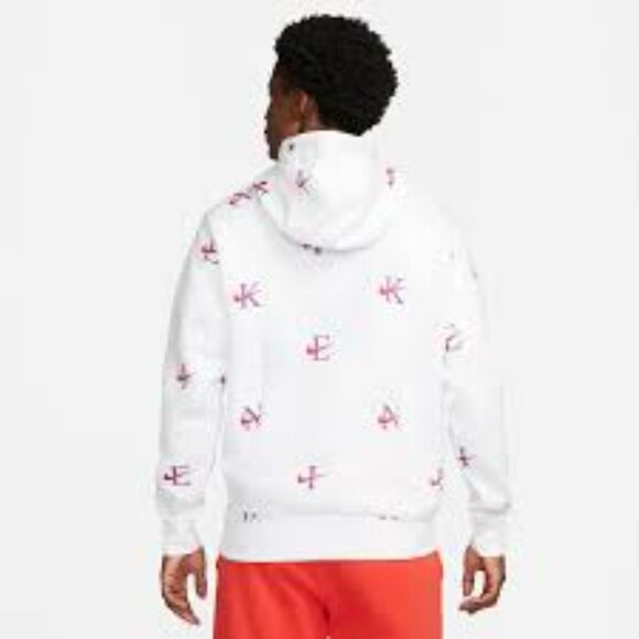 Nike Club Sportswear All Over Print Pullover Hoodie. Brand New. Mens Sz: S - XXL - Picture 3 of 3